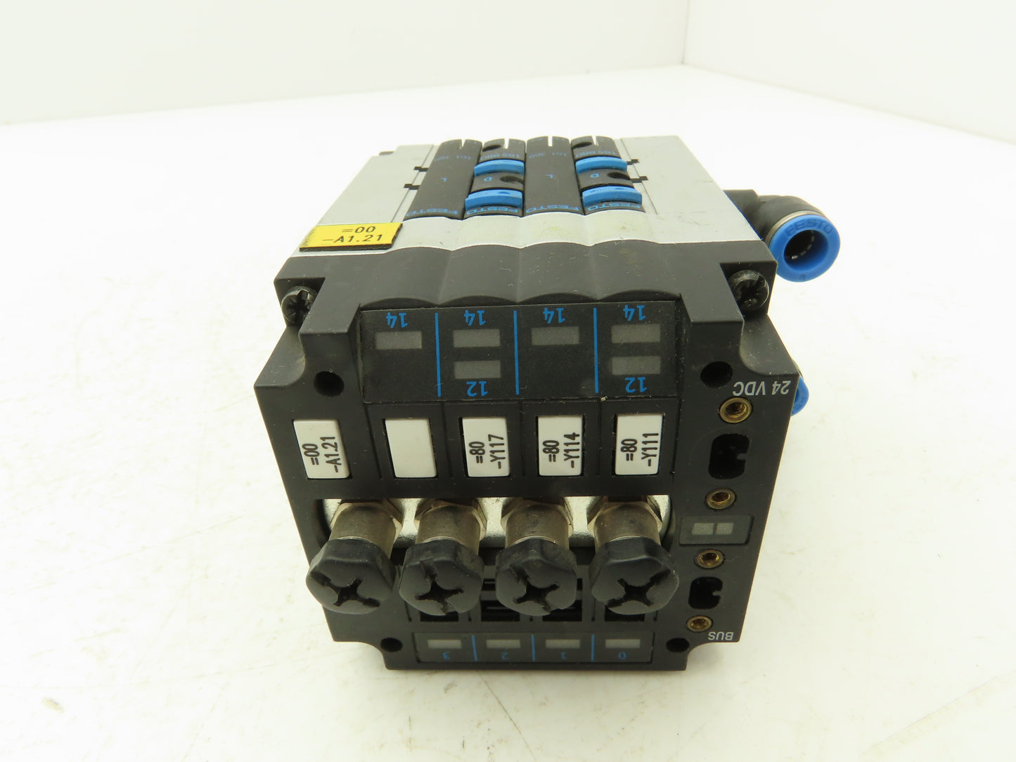 Festo CPV10-GE-ASI-4E4A-Z M8 Pneumatic 4 Station Solenoid Valve Manifold 24VDC