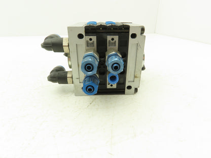 Festo CPV10-GE-ASI-4E4A-Z M8 Pneumatic 4 Station Solenoid Valve Manifold 24VDC