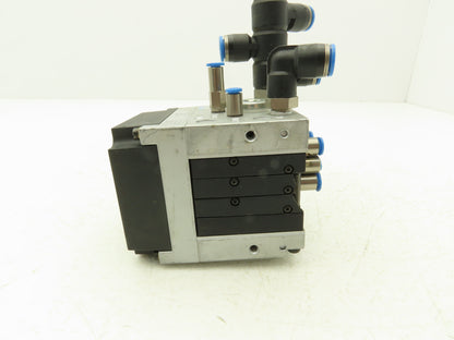 Festo CPV10-GE-ASI-4E4A-Z M8 Pneumatic 4 Station Solenoid Valve Manifold 24VDC