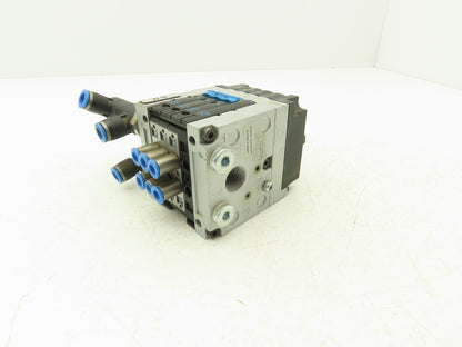 Festo CPV10-GE-ASI-4E4A-Z M8 Pneumatic 4 Station Solenoid Valve Manifold 24VDC