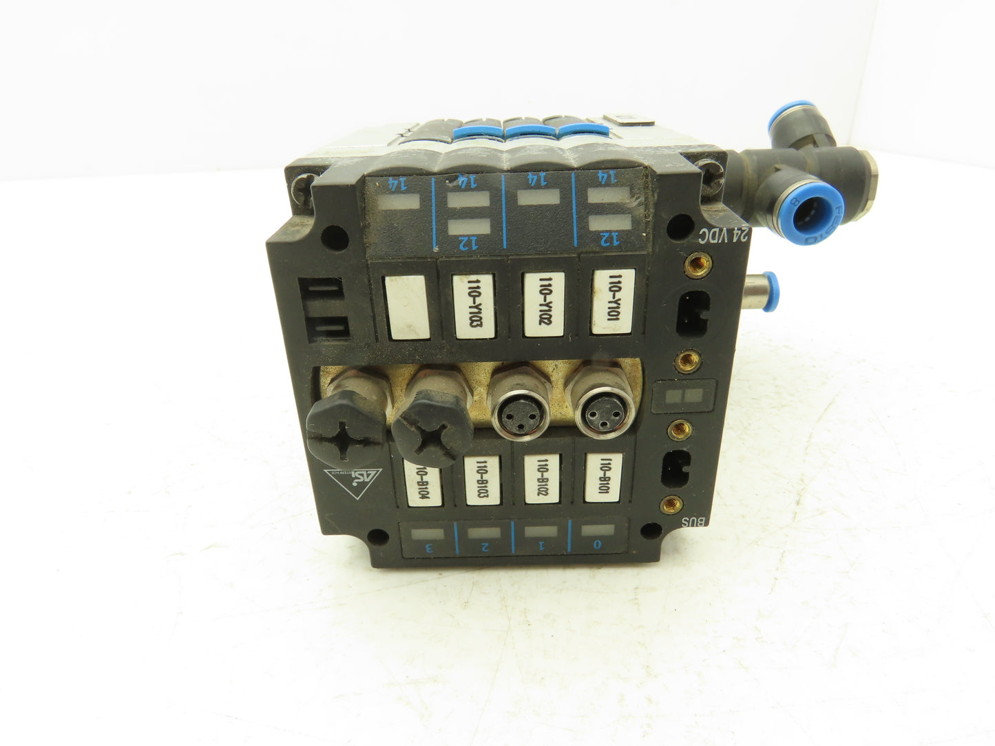 Festo CPV10-GE-ASI-4E4A-Z M8 Pneumatic 4 Station Solenoid Valve Manifold 24VDC