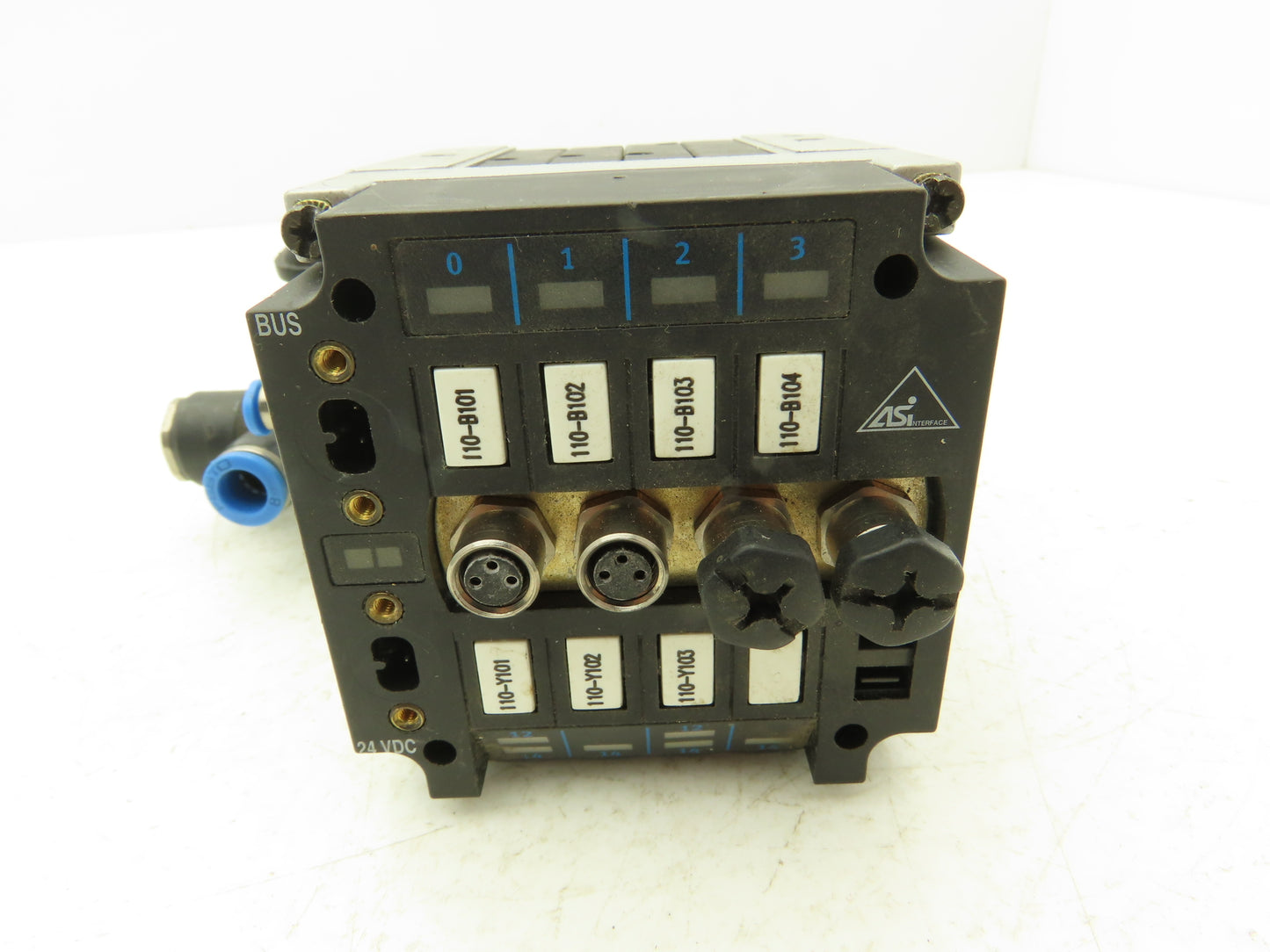Festo CPV10-GE-ASI-4E4A-Z M8 Pneumatic 4 Station Solenoid Valve Manifold 24VDC