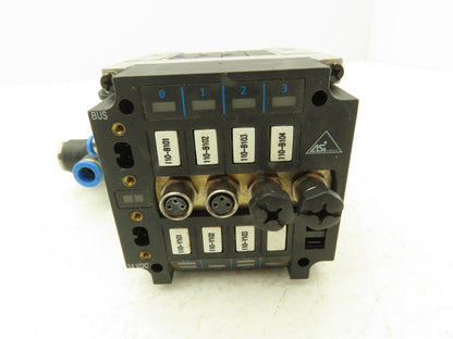 Festo CPV10-GE-ASI-4E4A-Z M8 Pneumatic 4 Station Solenoid Valve Manifold 24VDC