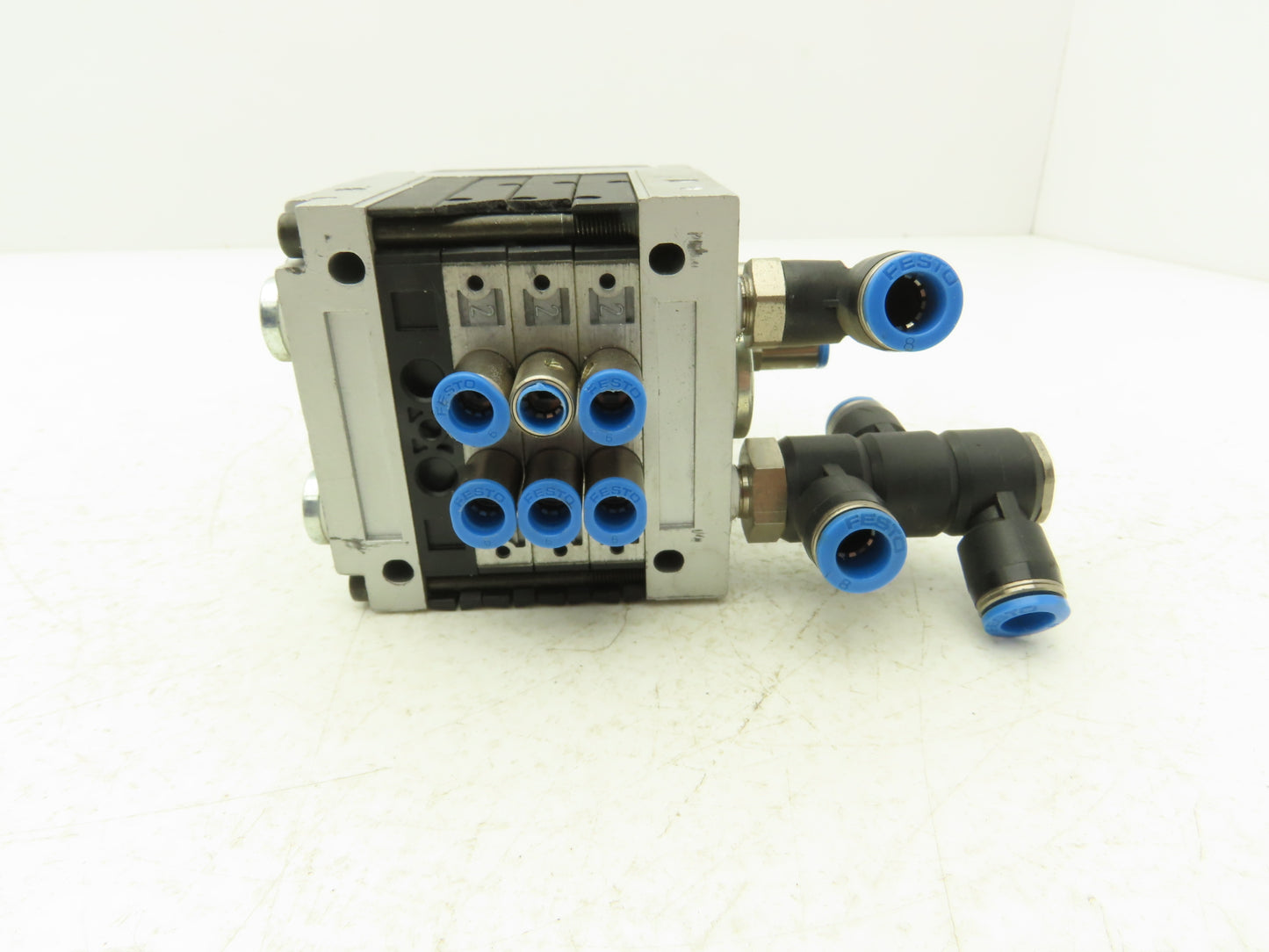 Festo CPV10-GE-ASI-4E4A-Z M8 Pneumatic 4 Station Solenoid Valve Manifold 24VDC