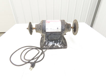 Dayton 4TJ99A Bench Buffer Grinder 6" 3450RPM 1/2 HP 120/240V 1/2" Arbor