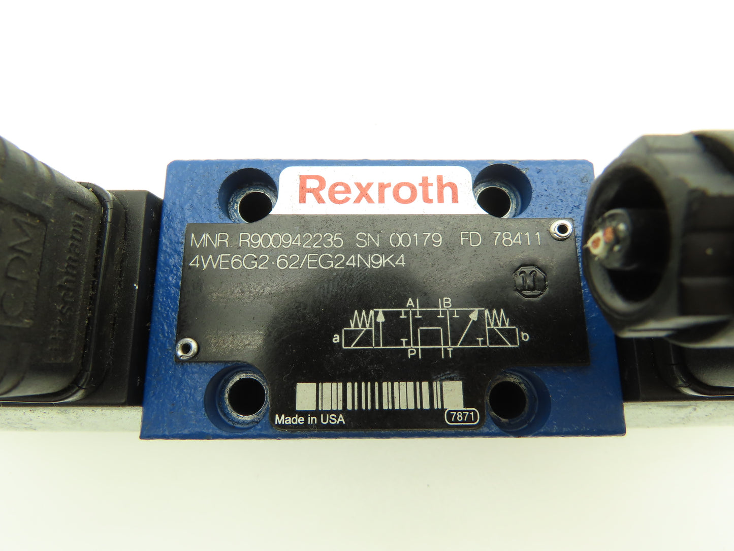Rexroth 4WE6G2-62/EG24N9K4 Hydraulic Directional Solenoid Valve 24VDC