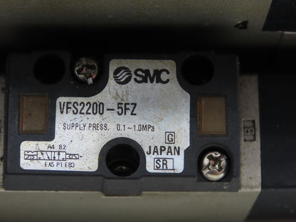 SMC VFS2600-5FZZ Pneumatic 7-Station Solenoid Valve Manifold Assembly 24VDC