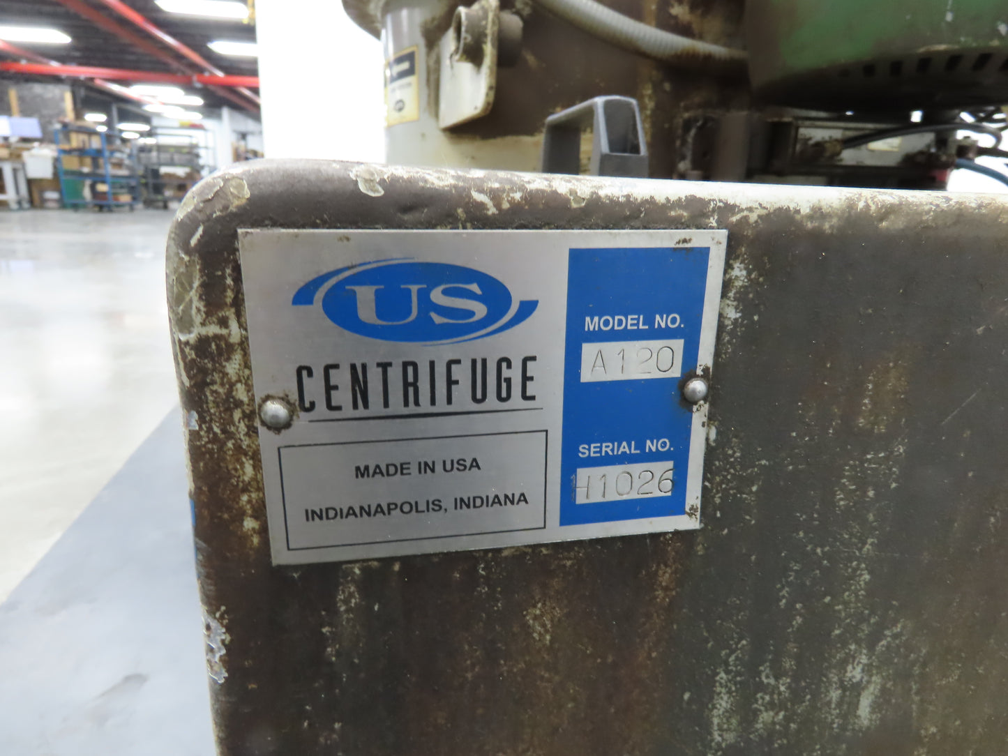 US Centrifuge A120 Simplamatic Centrifuge 2500RPM 15GPM 5Hp 230/460V
