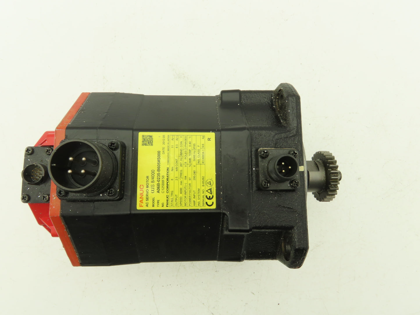 Fanuc A06B-0235-B605 AC Servo Motor 2.5kw 4000 RPM Encoder A860-2010-T341