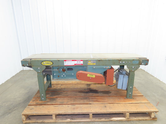 Hytrol 18"x 76" Slider Bed Conveyor 14"Belt 1/3Hp 115V 1PH Center Drive 18FPM