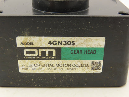 Oriental Motor 4GN30S Gearhead 30:1 Reducer Parallel Shaft Gearbox
