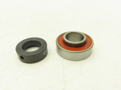 NTN SBX0437U1C3 Ball Bearing Insert Locking Collar 19mm ID x 42mm Lot of 2