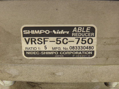 Shimpo-Nidec VRSF-5C-750 Able Planetary Reducer 5:1 Ratio Inline Servo Gearhead