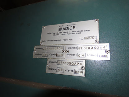 Adige LT8 Tube Laser Cutting System Angular Cut Round Square Rectangular 2010
