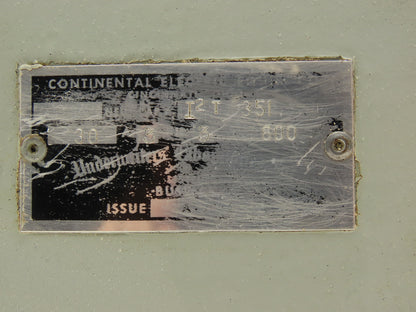 Continental Electric I2T 351 Fusible Busway Disconnect Switch 30A 3P 600VAC