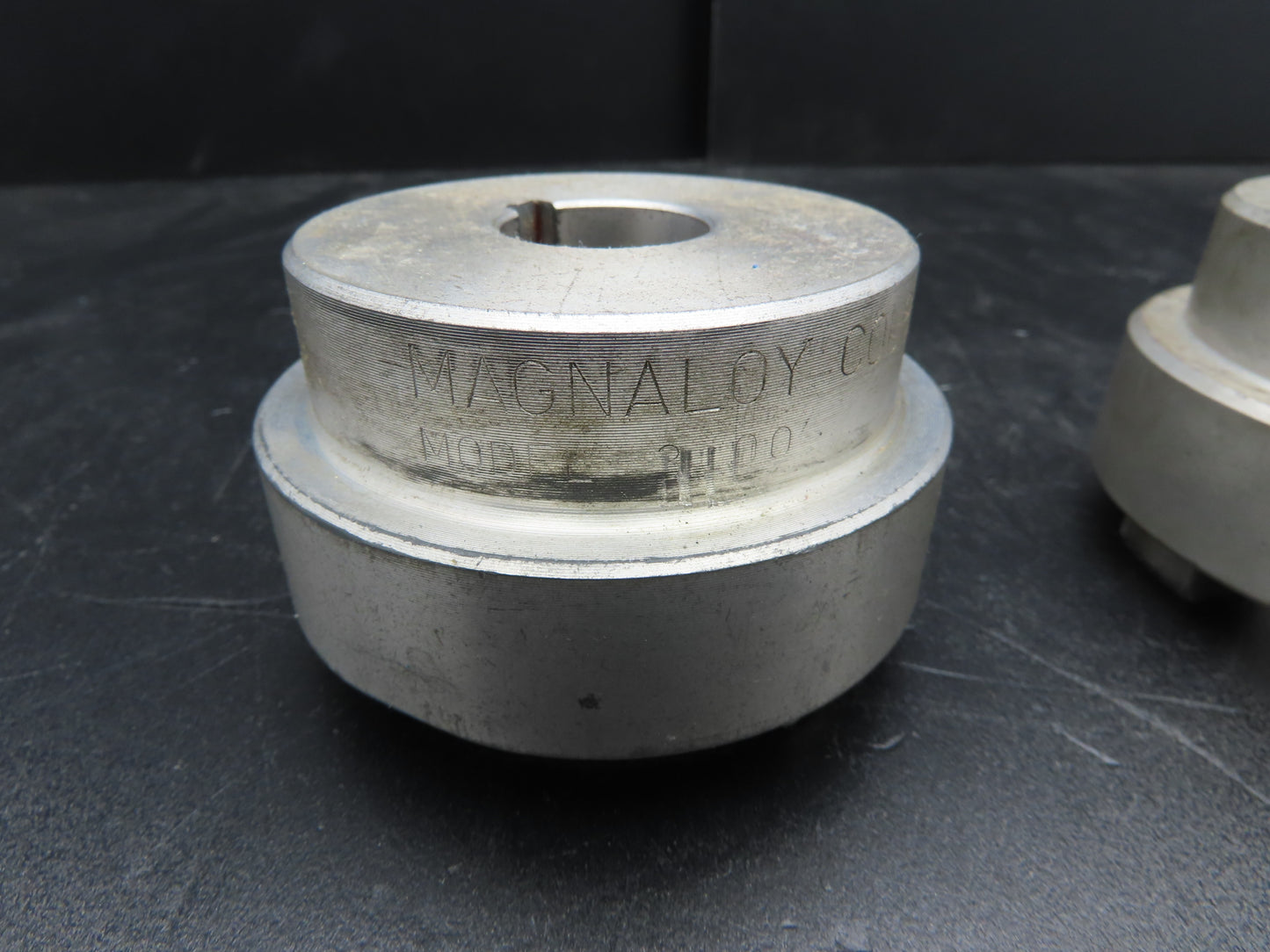 Magnaloy Model 300 Flex Coupling Hub Aluminum 1-5/8" & 1" Bores With Keyway