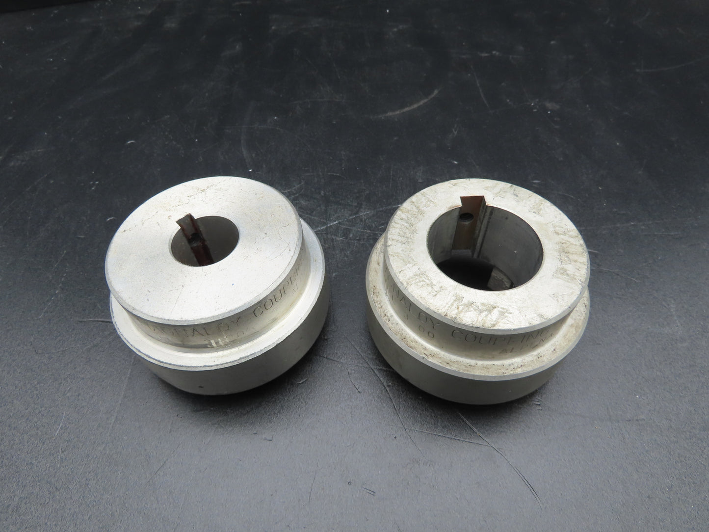 Magnaloy Model 300 Flex Coupling Hub Aluminum 1-5/8" & 1" Bores With Keyway