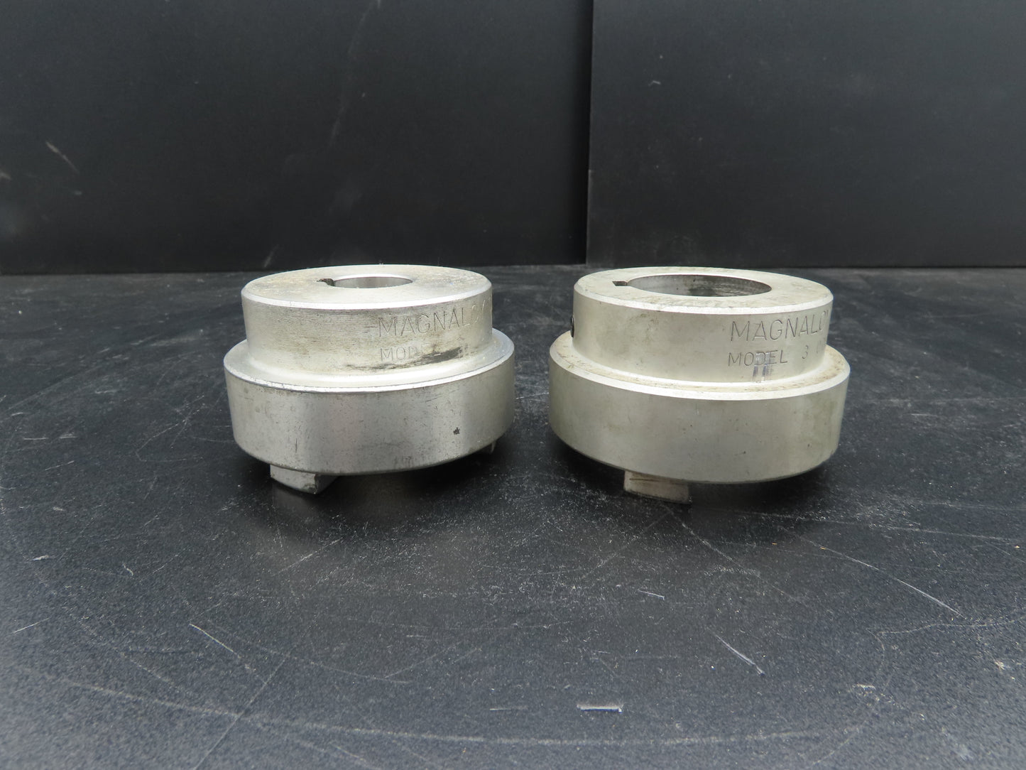 Magnaloy Model 300 Flex Coupling Hub Aluminum 1-5/8" & 1" Bores With Keyway