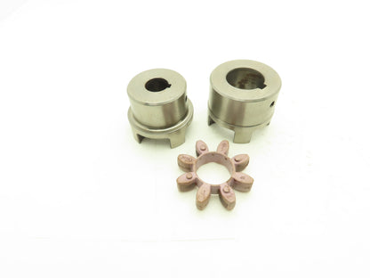 Rotex KTR 38 Series Flex Coupling Hub Aluminum 1-5/8" & 1" Bores With Keyway