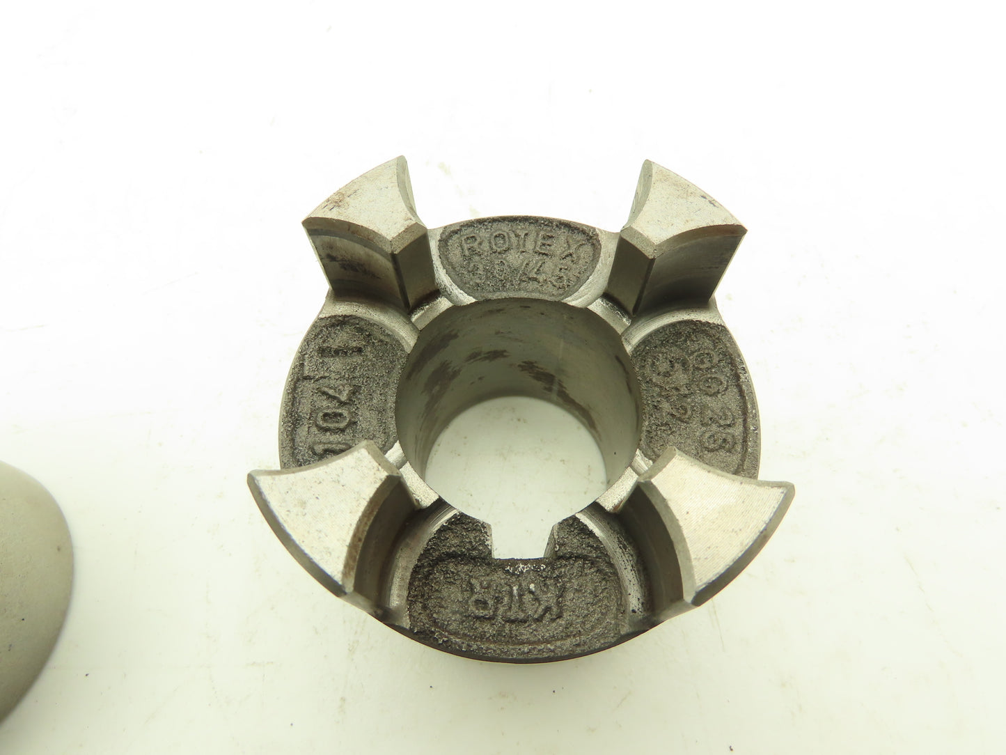 Rotex KTR 38 Series Flex Coupling Hub Aluminum 1-5/8" & 1" Bores With Keyway