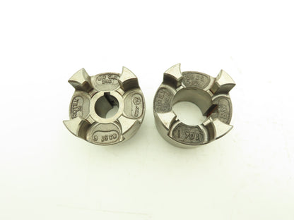 Rotex KTR 38 Series Flex Coupling Hub Aluminum 1-5/8" & 1" Bores With Keyway