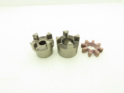 Rotex KTR 38 Series Flex Coupling Hub Aluminum 1-5/8" & 1" Bores With Keyway