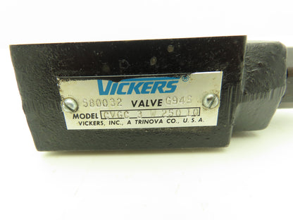 Vickers CVGC-3-W-250-10 Hydraulic Pressure Relief Sandwich Valve