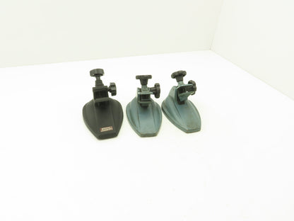 SPI 12-460 Cast Iron Micrometer Stand W/Padded Jaws Open To 20mm Lot of 3
