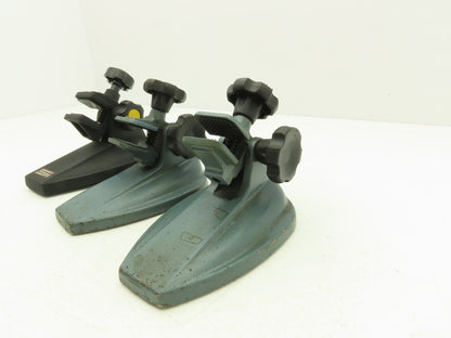 SPI 12-460 Cast Iron Micrometer Stand W/Padded Jaws Open To 20mm Lot of 3