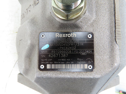 Rexroth AA10VS045DFR1/31R-PKC62K02 Hydraulic Piston Pump Series 31