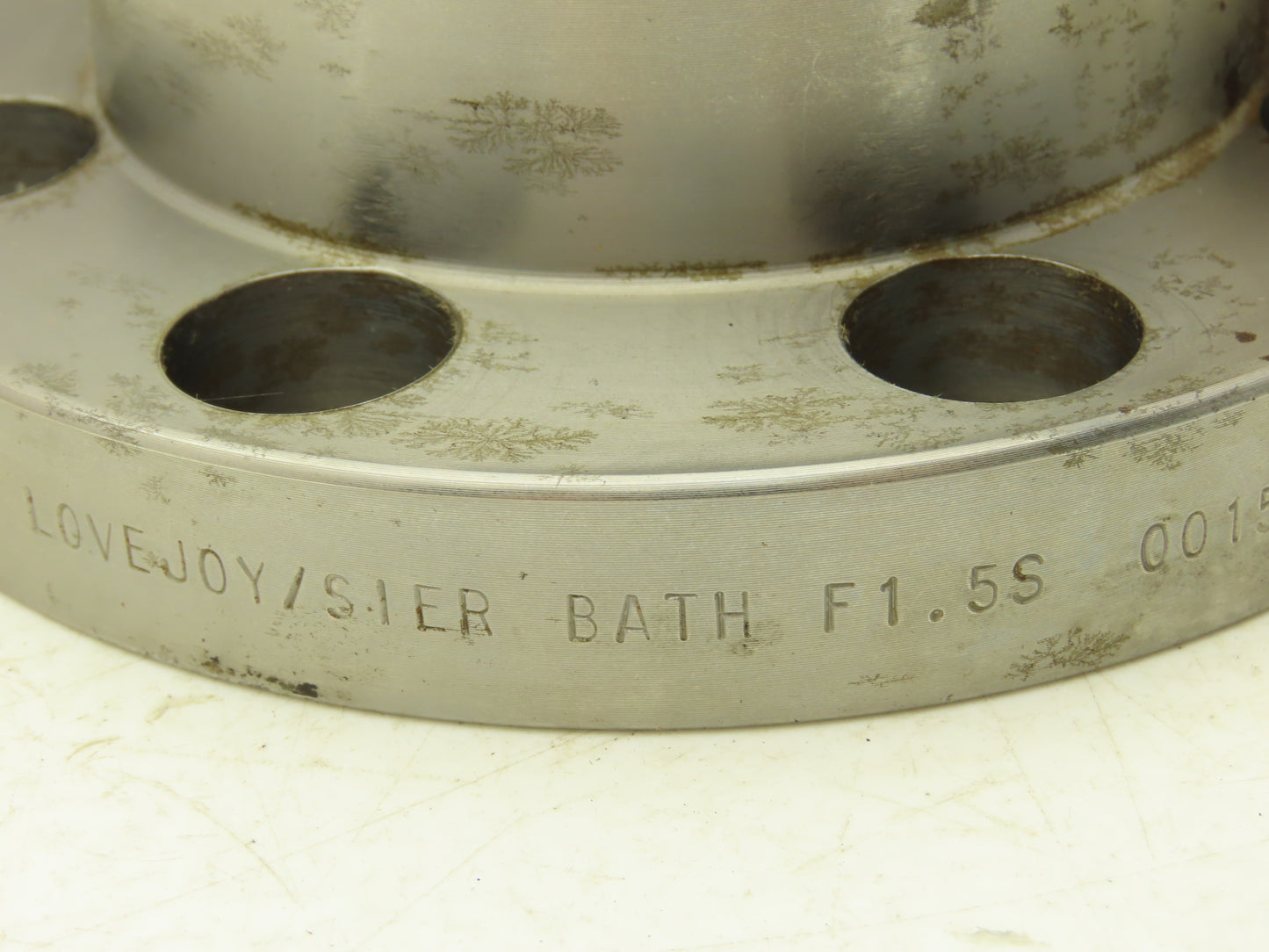 Lovejoy F 1.5S Flanged Gear Coupling Sleeve With O Ring Exposed Bolt 8 Hole