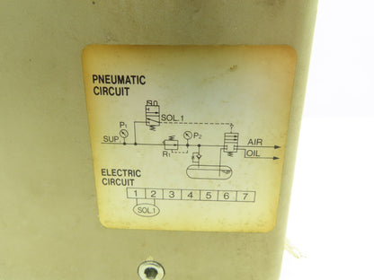 SMC LMU200-53 Pneumatic Lubricator Oil Mist Sprayer Pump 1 Gal Tank 24VDC
