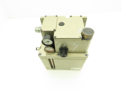 SMC LMU200-53 Pneumatic Lubricator Oil Mist Sprayer Pump 1 Gal Tank 24VDC