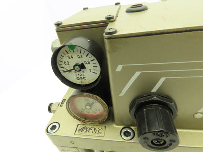 SMC LMU200-53 Pneumatic Lubricator Oil Mist Sprayer Pump 1 Gal Tank 24VDC