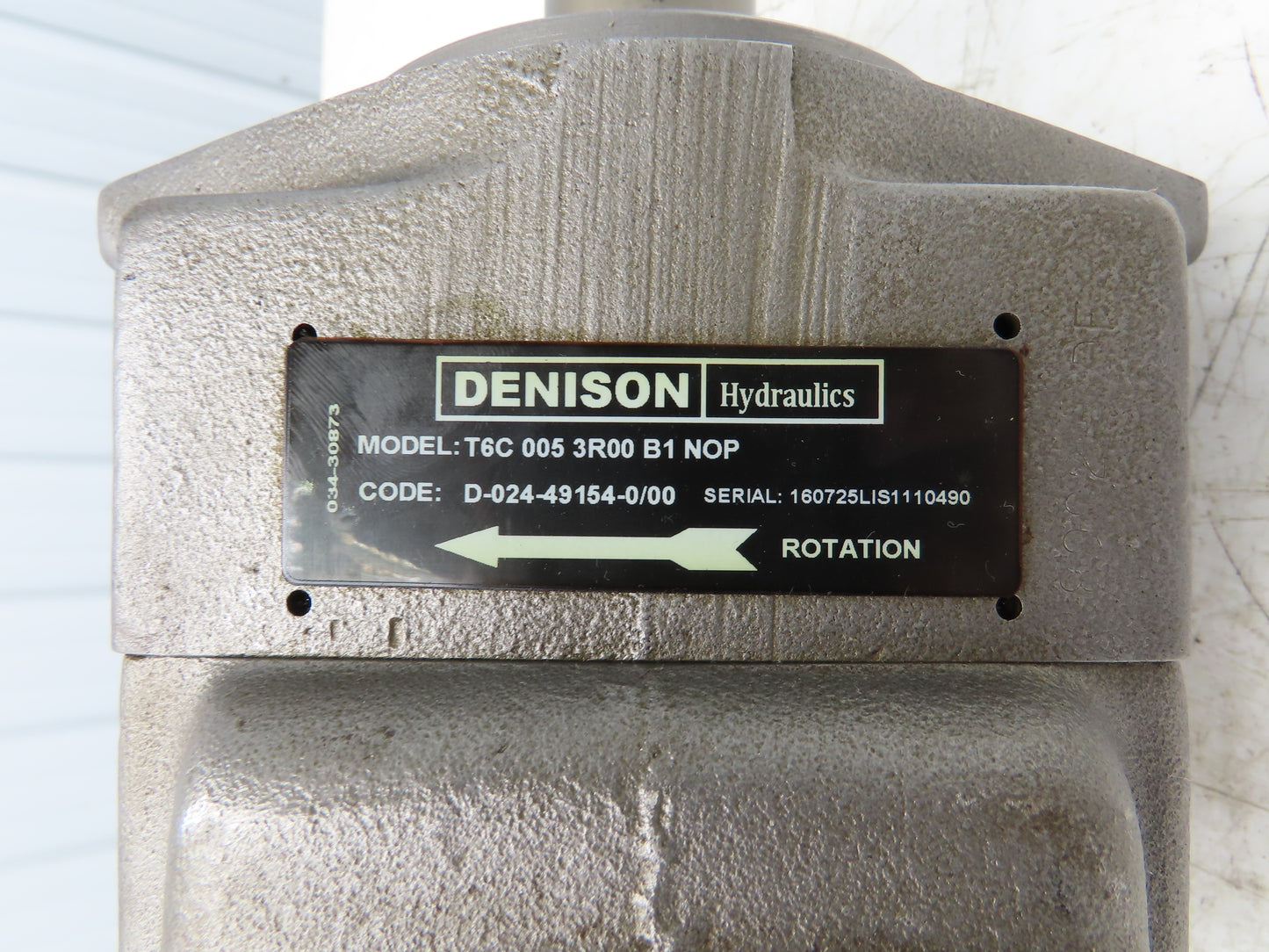Denison T6C 005 3R00 B1 NOP Hydraulic Single Vane Pump 2800rpm 70.3 ML/REV