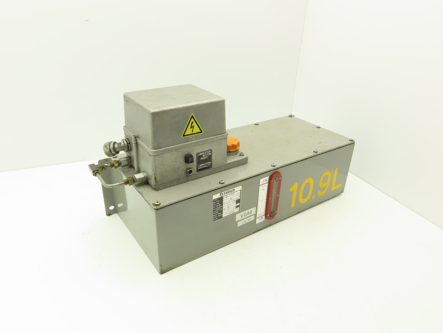 Showa LCB3 10340 Lubricator Oil Pump Oiler 10.9L Tank 0.1 L/Min 100/110V 1PH