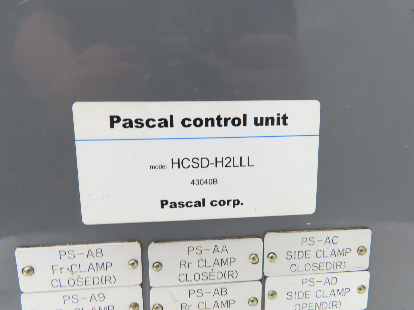 Pascal HCSD-H2LLL Air Operated Hydraulic Pump Power Control Unit 1-Gal X6308U-D