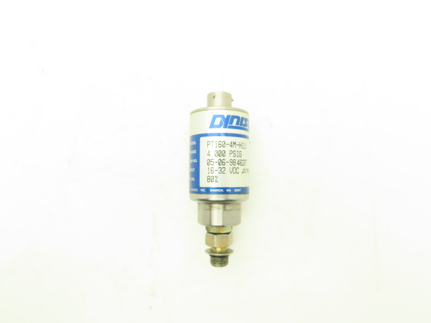 Dynisco PT160-3M-H11 Hydraulic Pressure Transducer Sensor 4000 PSI 15-32VDC