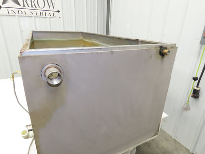 Stainless Steel Tank 100 Gallon 3/4 Top 15 Gauge 53x23.5x20"