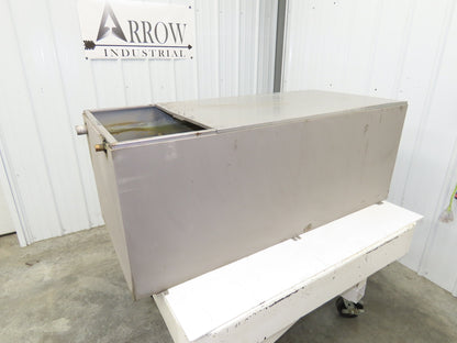 Stainless Steel Tank 100 Gallon 3/4 Top 15 Gauge 53x23.5x20"