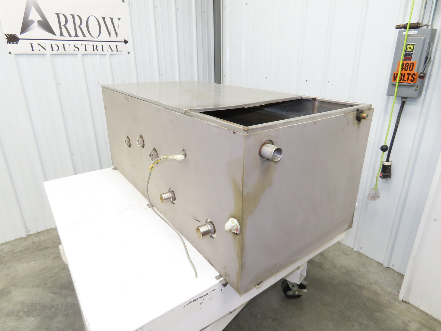 Stainless Steel Tank 100 Gallon 3/4 Top 15 Gauge 53x23.5x20"