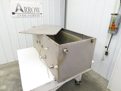 Stainless Steel Tank 100 Gallon 3/4 Top 15 Gauge 53x23.5x20"