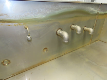 Stainless Steel Tank 100 Gallon 3/4 Top 15 Gauge 53x23.5x20"