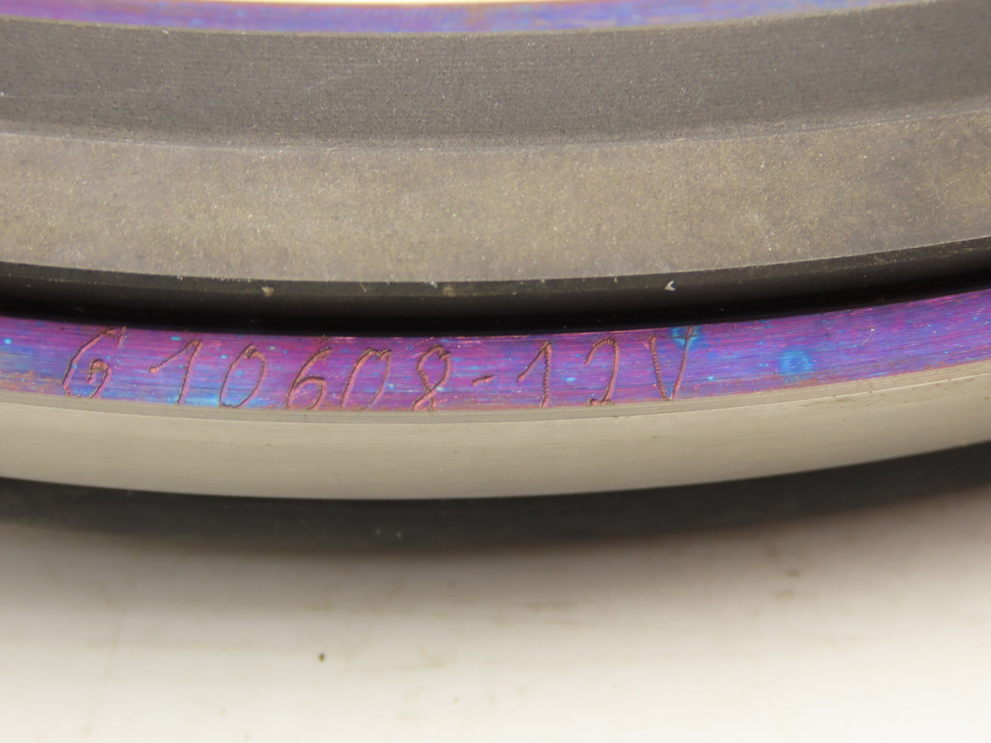 Espey KOM G1762 Carbon Ring Seal w/Rubber O-Ring 12-3/4" OD x 10-3/4" ID