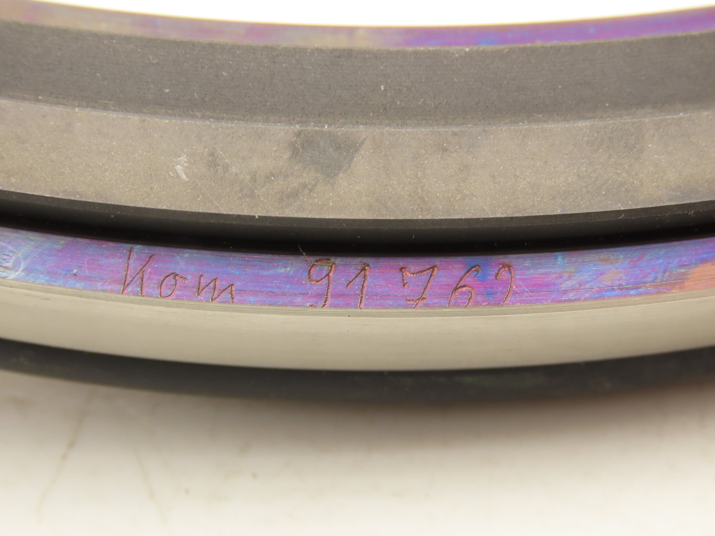Espey KOM G1762 Carbon Ring Seal w/Rubber O-Ring 12-3/4" OD x 10-3/4" ID