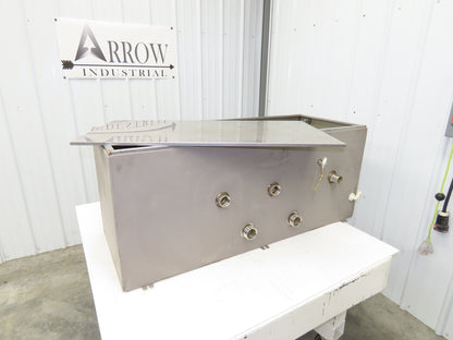 Stainless Steel Tank 75 Gallon 3/4 Top 15 Gauge 48.25x19x20"