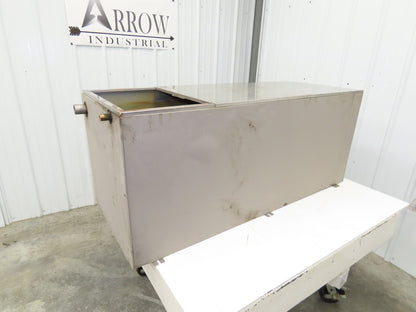 Stainless Steel Tank 75 Gallon 3/4 Top 15 Gauge 48.25x19x20"