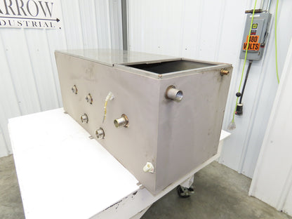 Stainless Steel Tank 75 Gallon 3/4 Top 15 Gauge 48.25x19x20"
