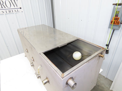 Stainless Steel Tank 75 Gallon 3/4 Top 15 Gauge 48.25x19x20"