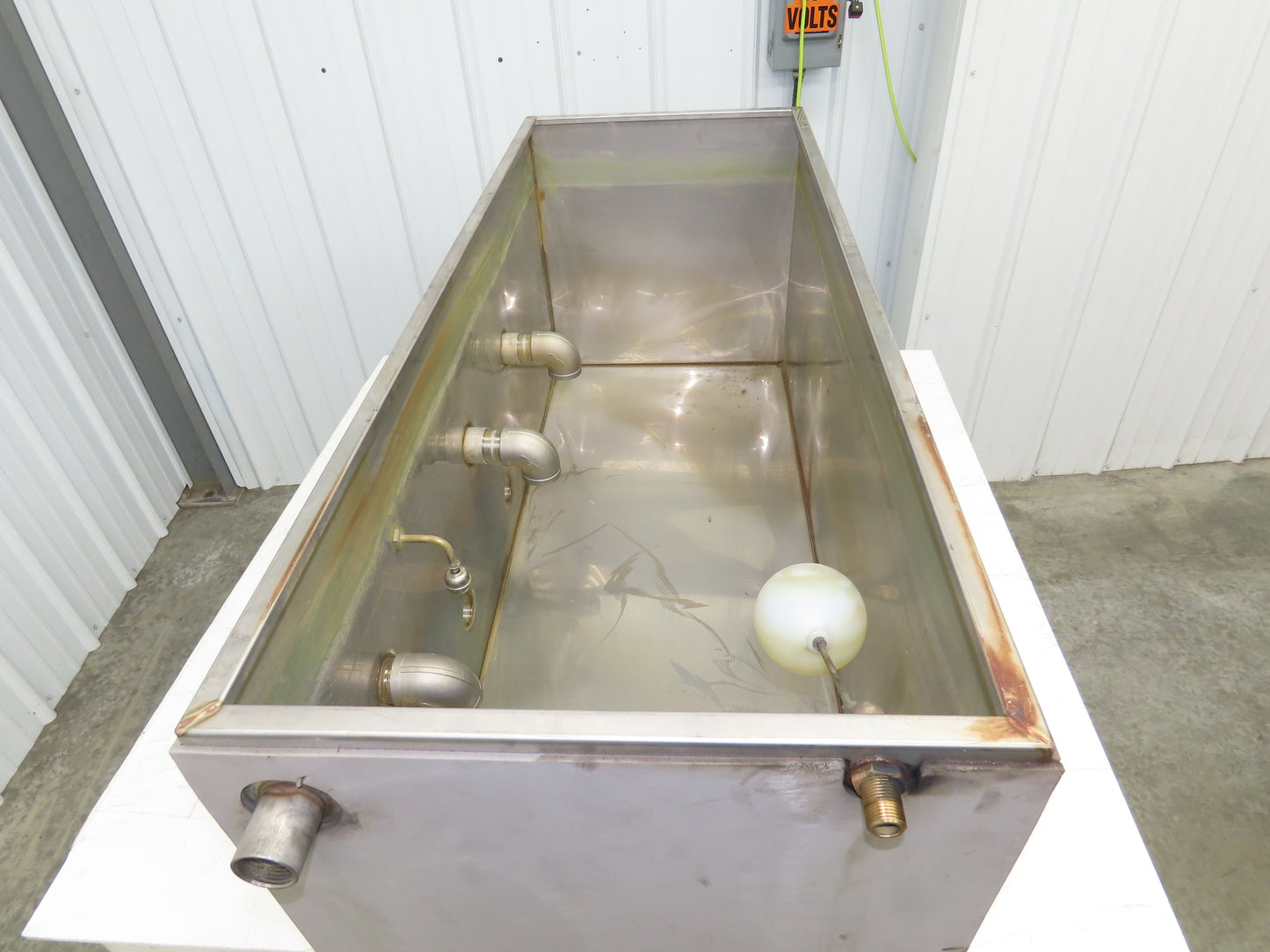 Stainless Steel Tank 75 Gallon 3/4 Top 15 Gauge 48.25x19x20"